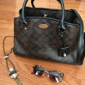 Coach Margot Carryall Signature Canvas Satchel